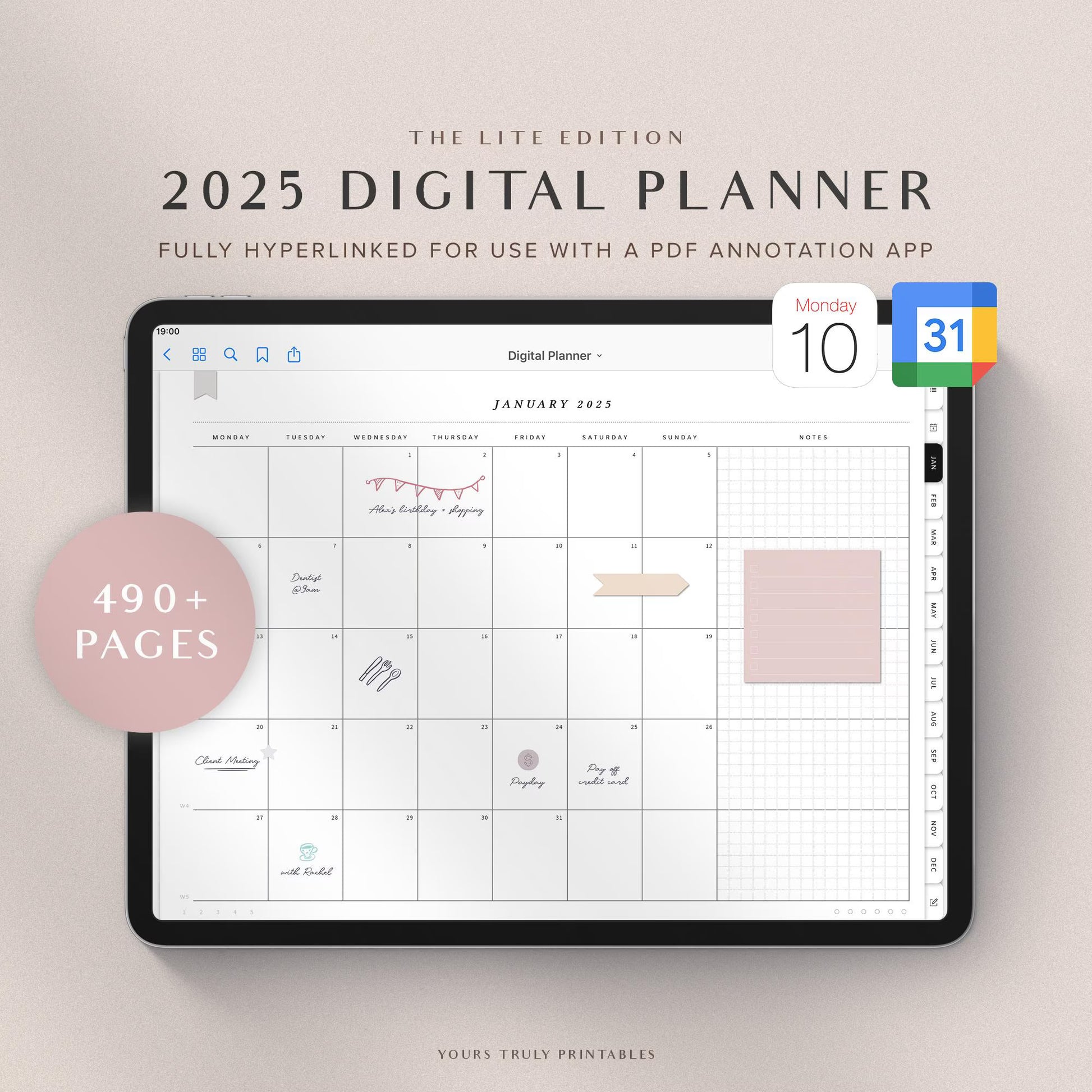 2025 Digital Life Planner – GoodNotes & PDF Compatible